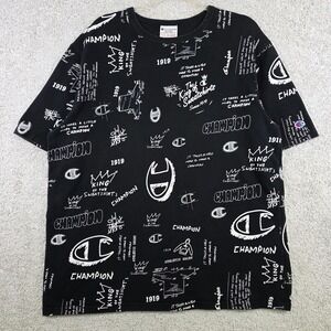 Champion Heritage "King Of The Sweatshirts" AOP Graffiti‎ Black XL T-Shirt
